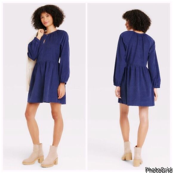 Universal Thread Dresses & Skirts - Universal Thread Navy Corduroy Dress